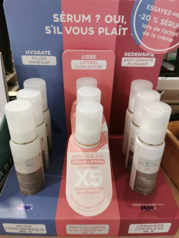 Promotion sur un sérum lors de l'achat d'une crème visage à la Motte d'Aveillans